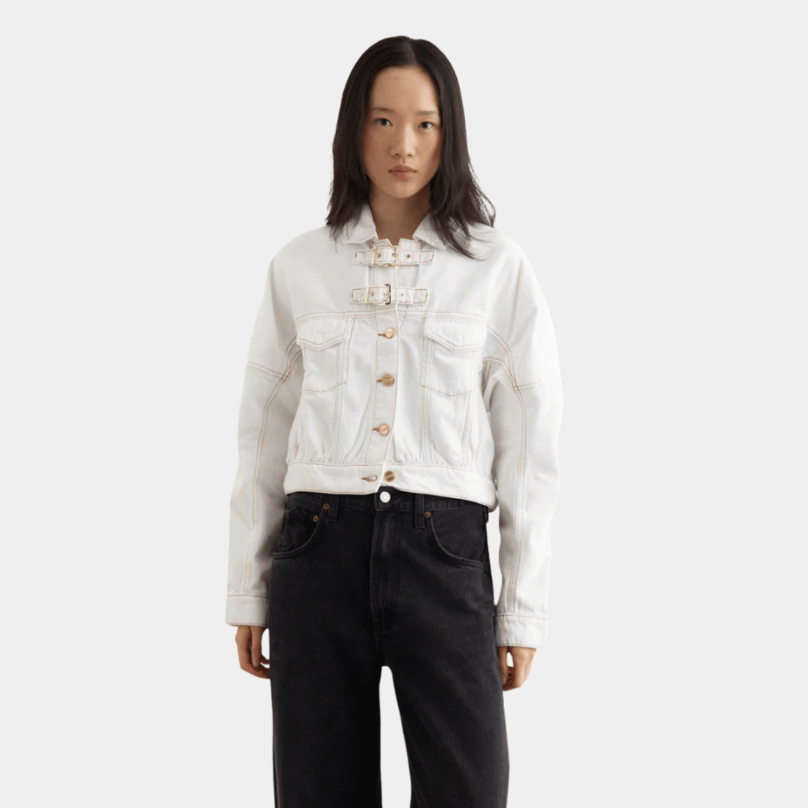 Jaqueta Bomber Jeans Ganni