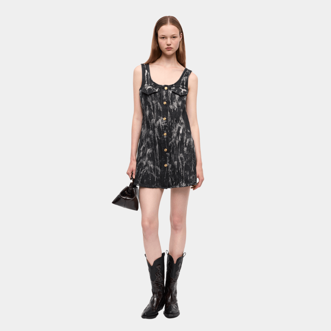 Vestido Jeans Pesado Ganni