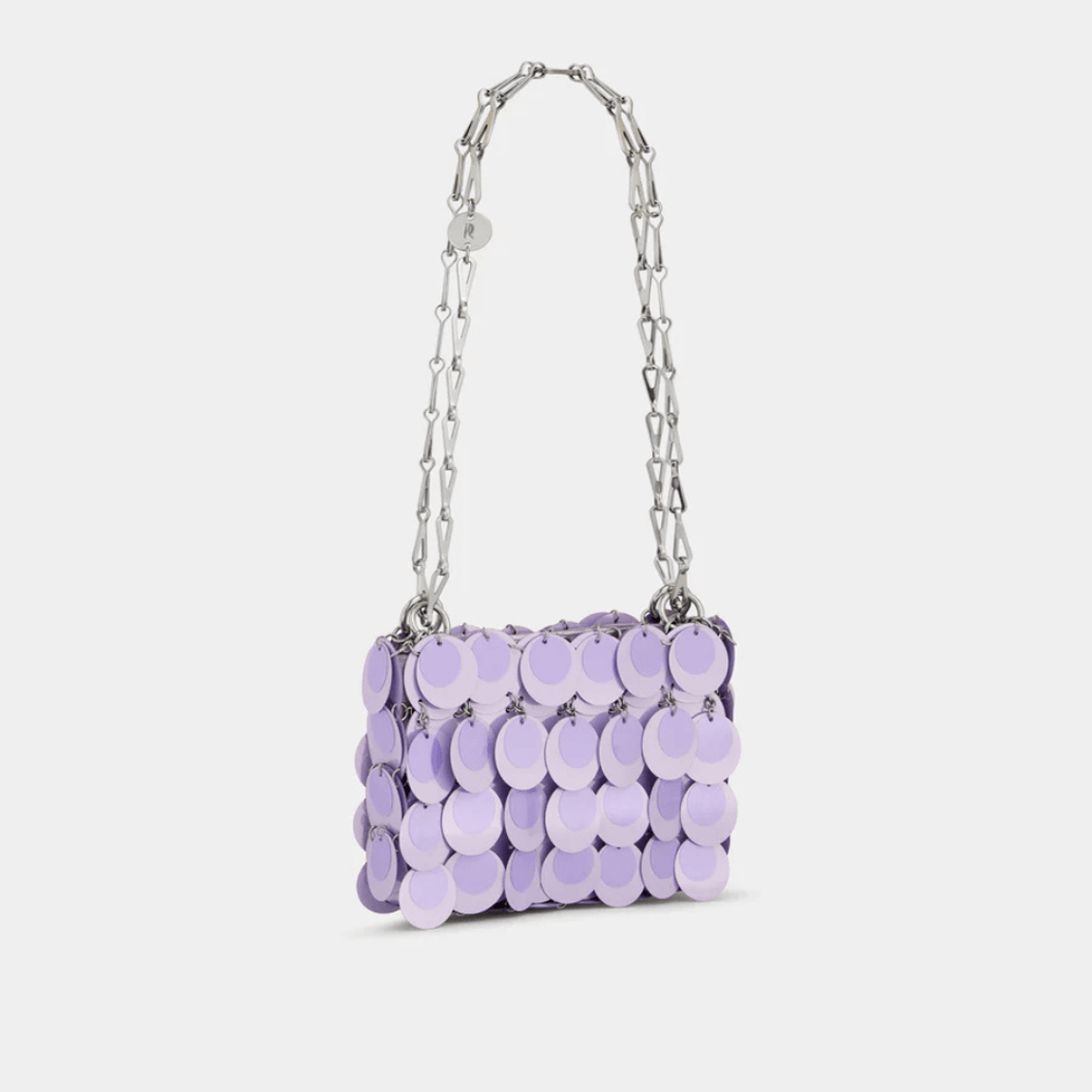 Bolsa Lila Sparkle Nano Lilás Rabanne