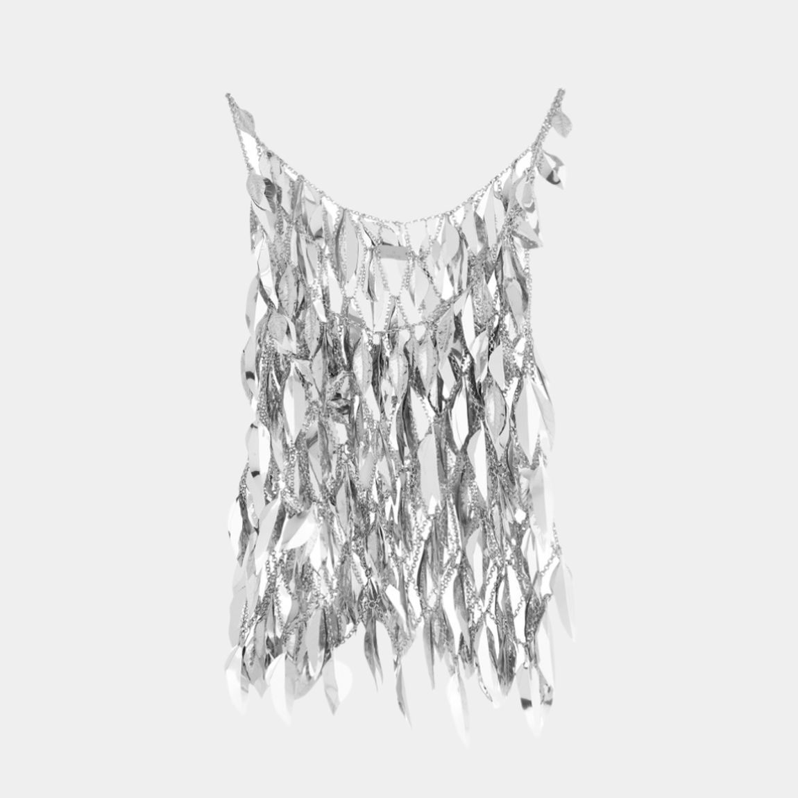 Blusa Metalizada Aplicacoes Rabanne