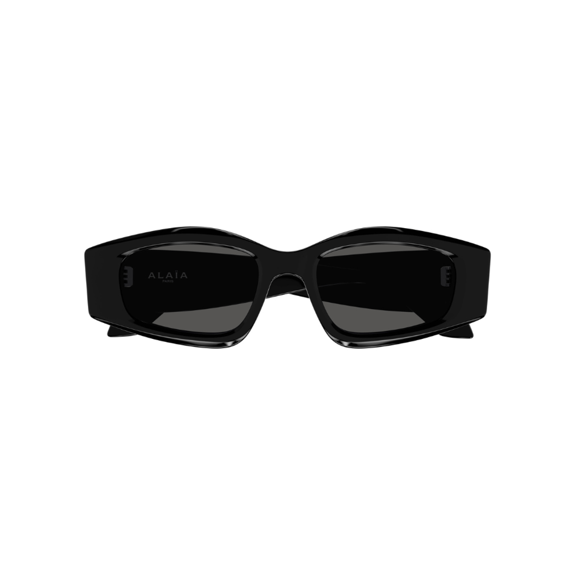 Óculos Solar Retangular Preto Alaïa