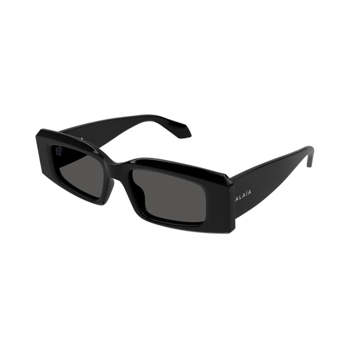 Óculos Solar Retangular Preto Alaïa