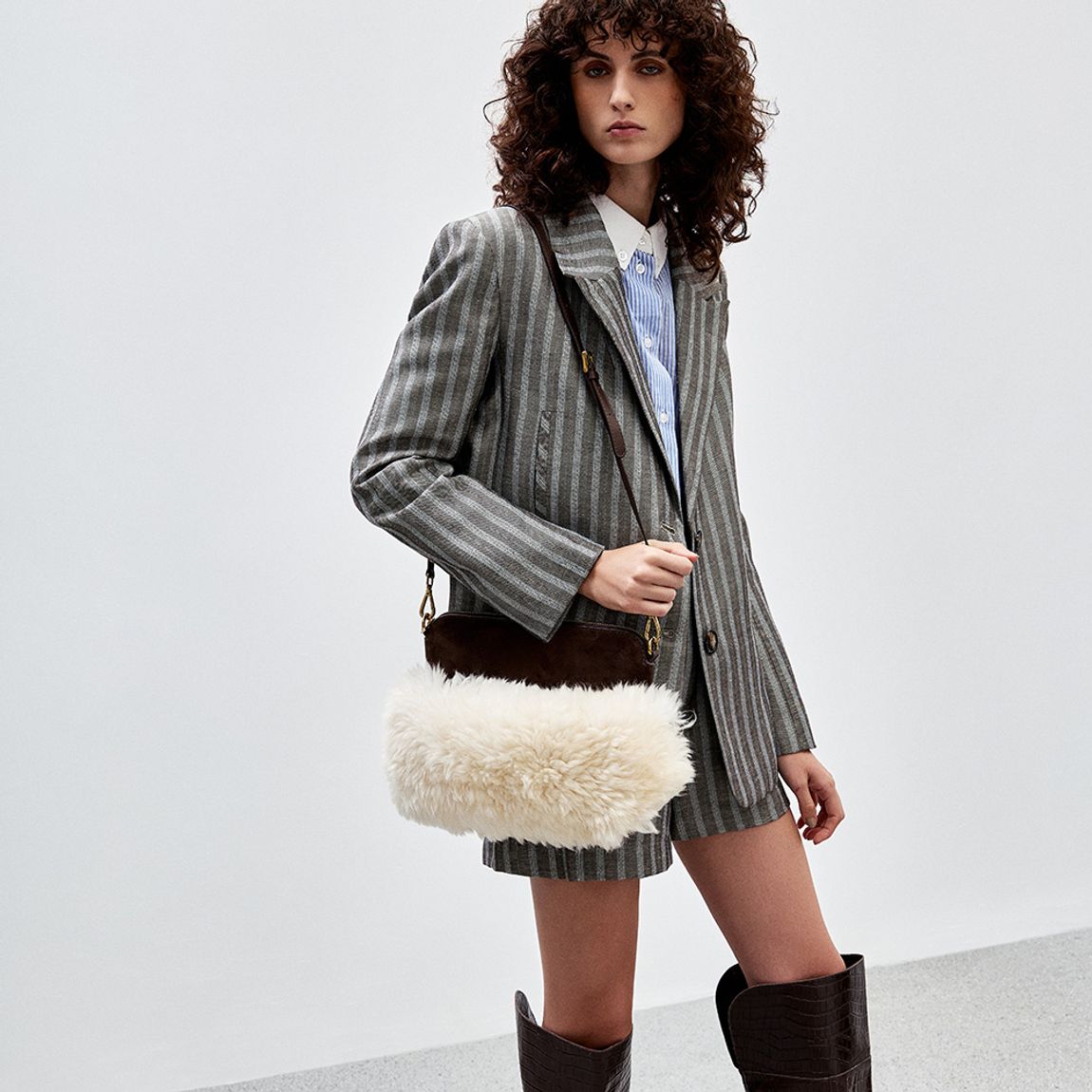 Clutch Couro Pelo Peggy