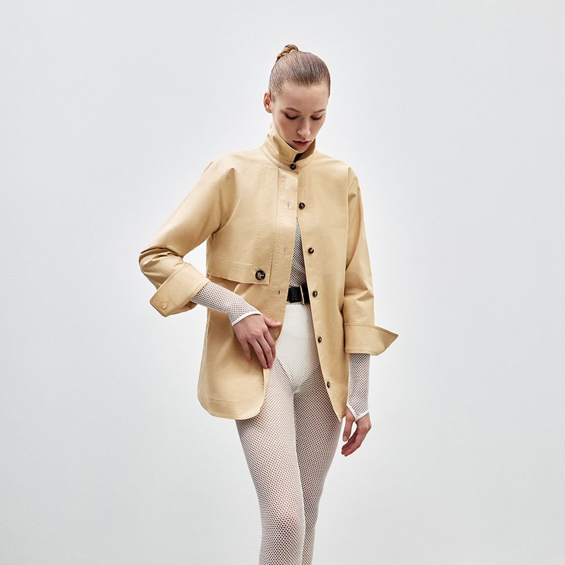 Camisa Cotton Trench Branda