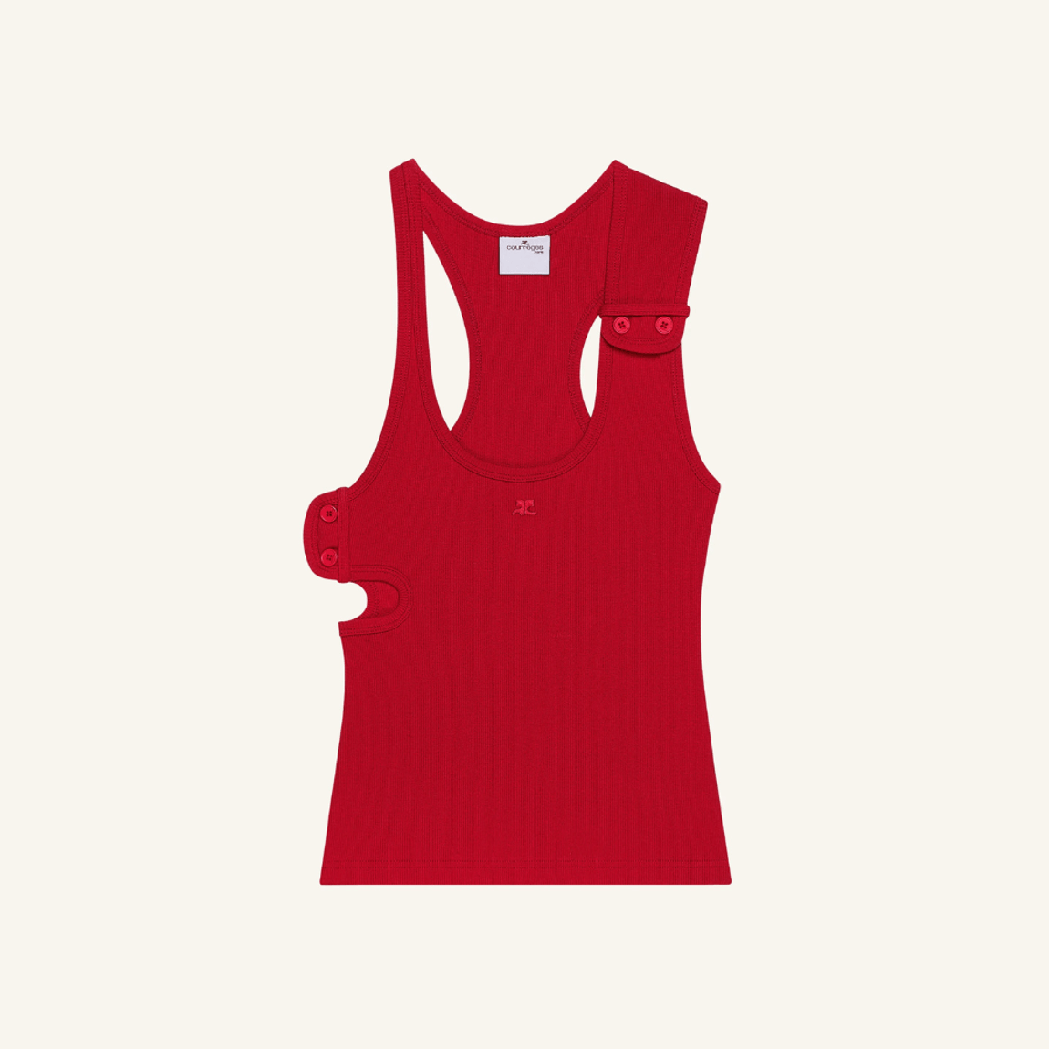 Camiseta Double Buckle 90's Courrèges