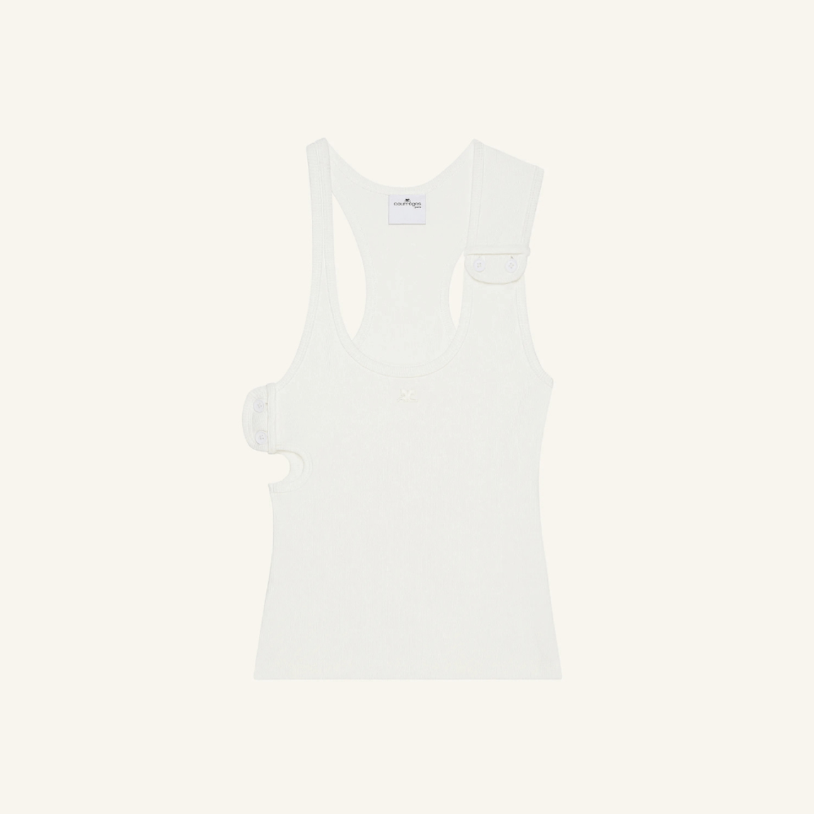 Camiseta Double Buckle 90's Courrèges