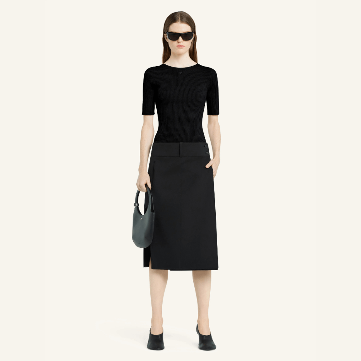 Saia Belted Slit Courrèges