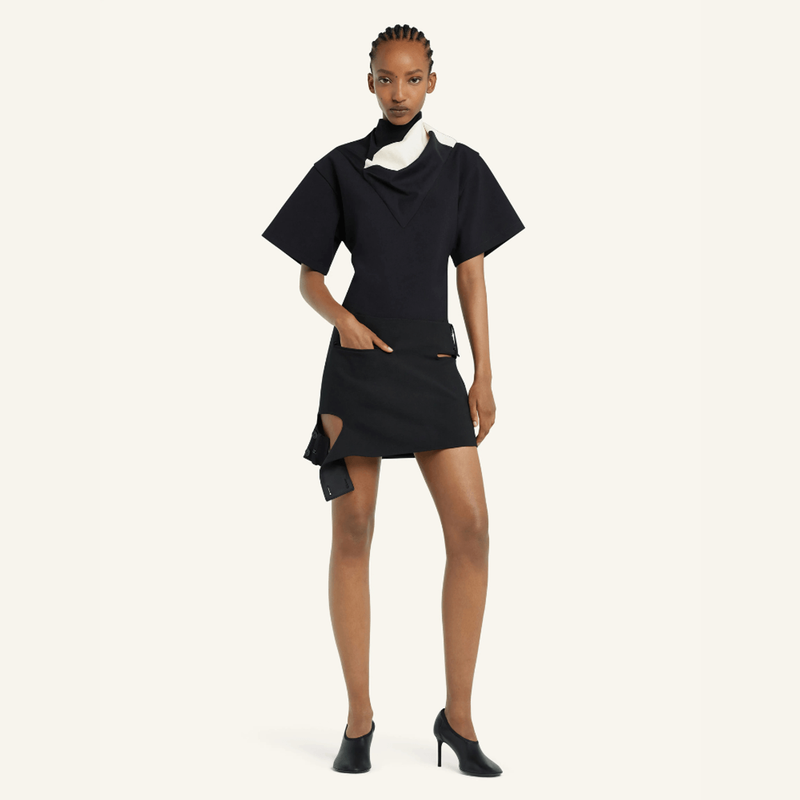 Saia Double Buckle Polywool Courrèges