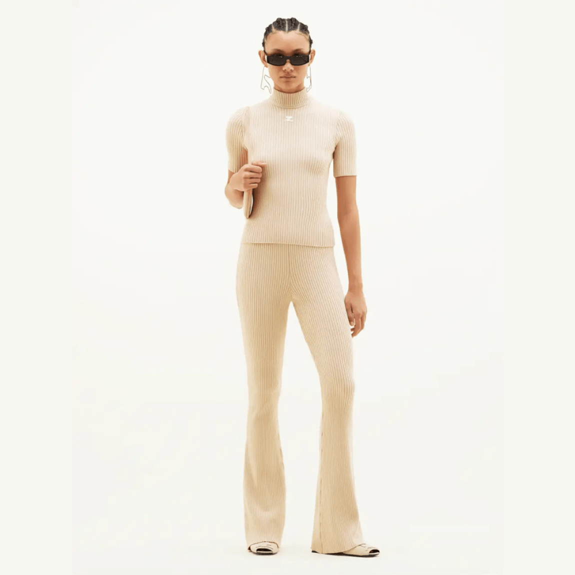 Blusa Reedition Knit Jumper Courrèges