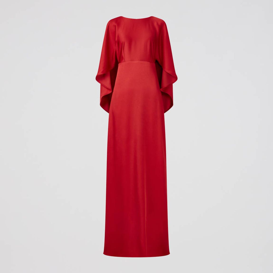 Vestido Longo Manga Babados Reinaldo Lourenço