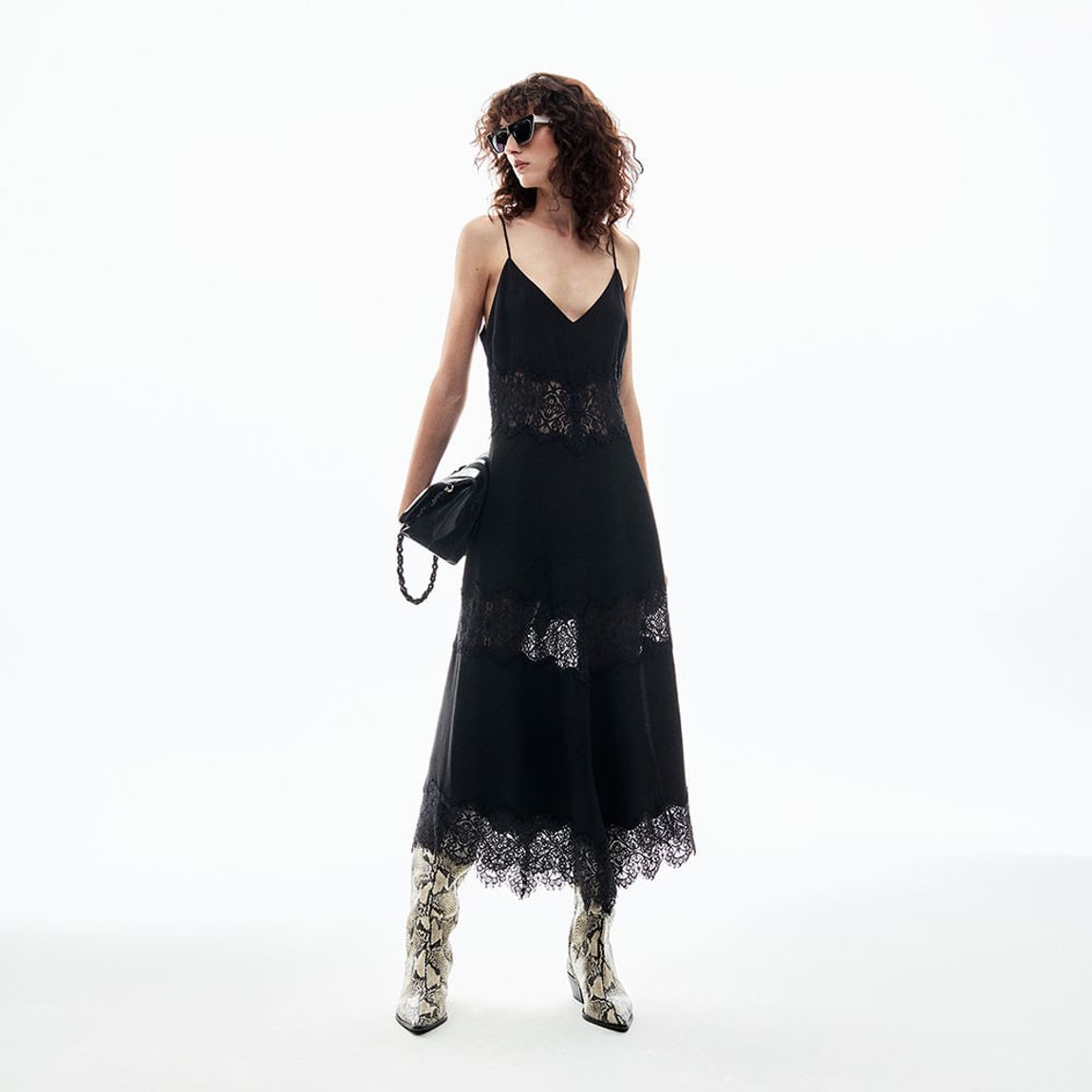 Vestido Crepe Lingerie Malu
