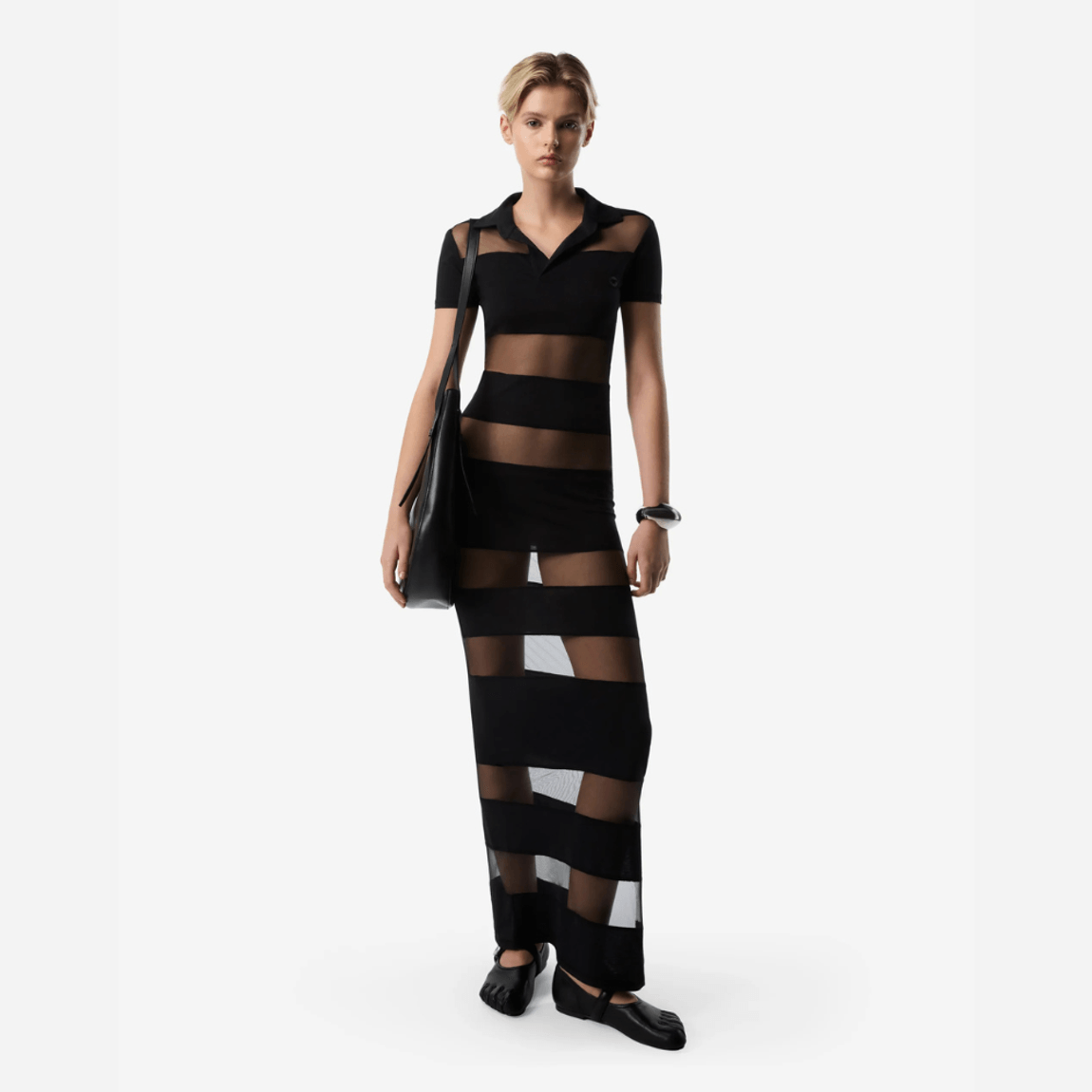 Vestido Striped Sheed Polo Coperni
