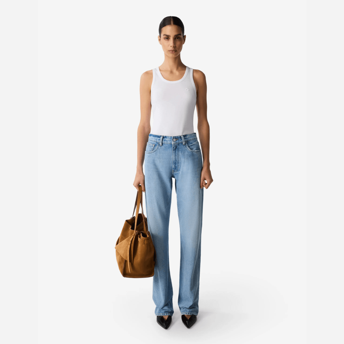 Calça Jeans Straight Leg Coperni