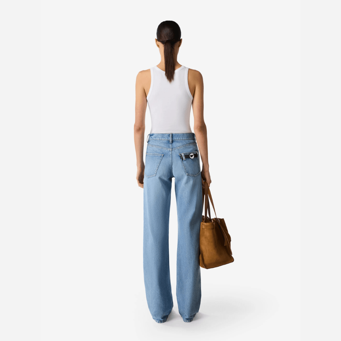 Calça Jeans Straight Leg Coperni