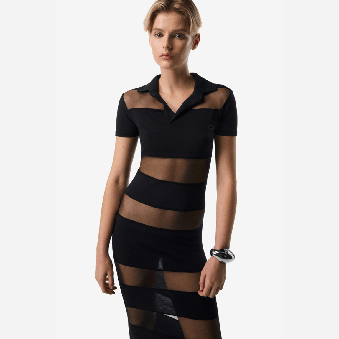 Vestido Striped Sheed Polo Coperni