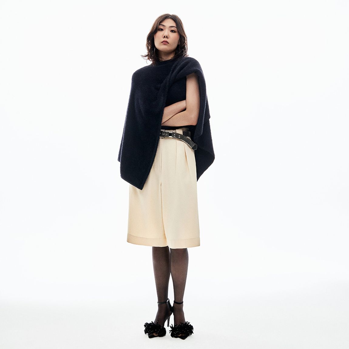 Blusa Tricot Poncho Rosalia