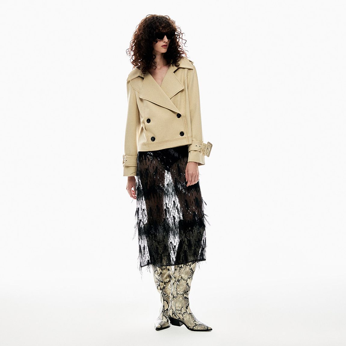 Trench Coat Alfaiataria Double Dione