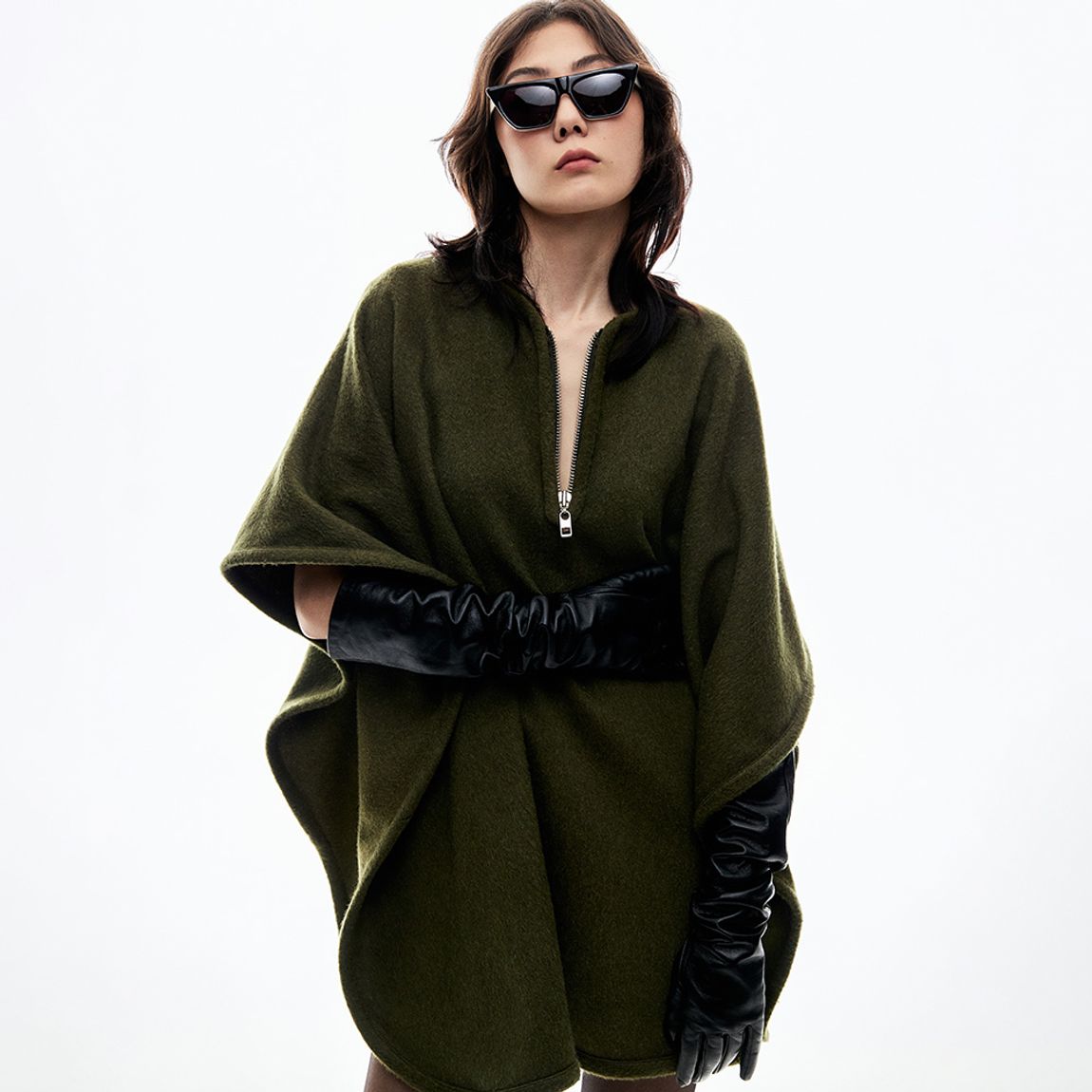 Poncho Alfaiataria Forest Nina