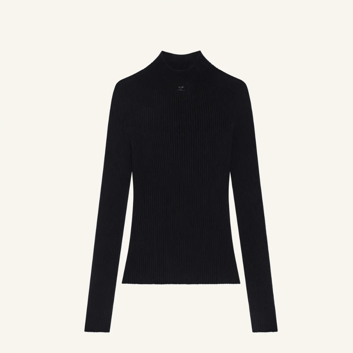 Blusa Mockneck Light Rib Courrèges