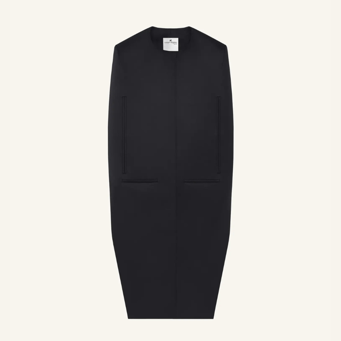 Capa Illusion Satin Cloak Courrèges