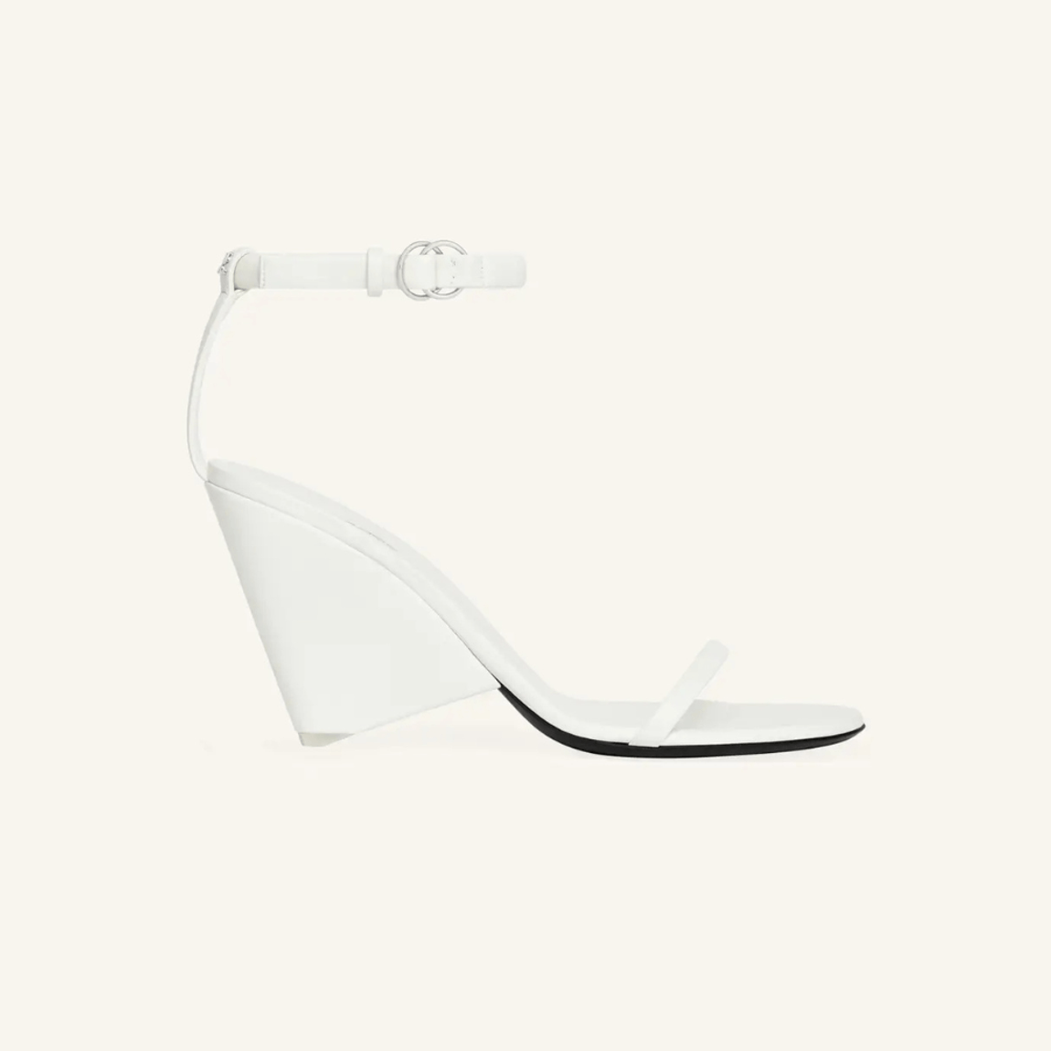 Sandália Oblique Leather Courrèges