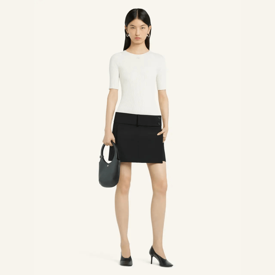Blusa Solar Light Rib Courrèges