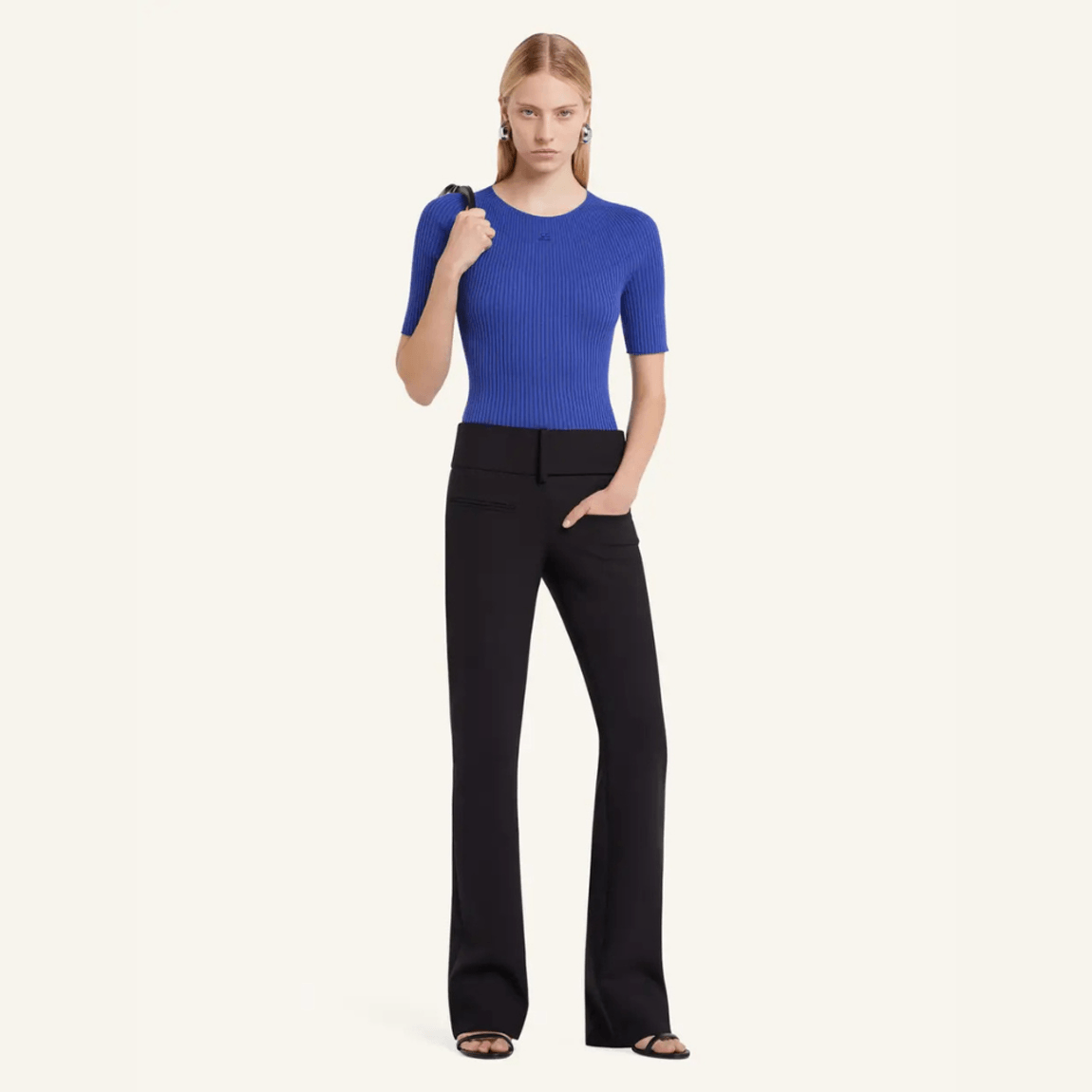 Blusa Solar Light Rib Courrèges