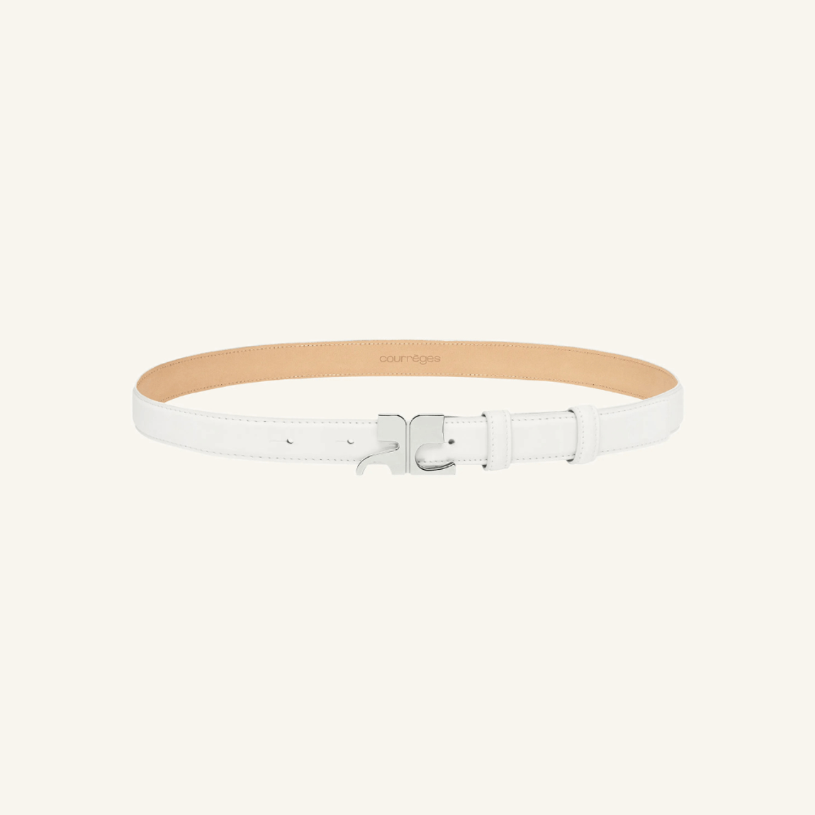 Cinto Ac Leather Belt Courrèges