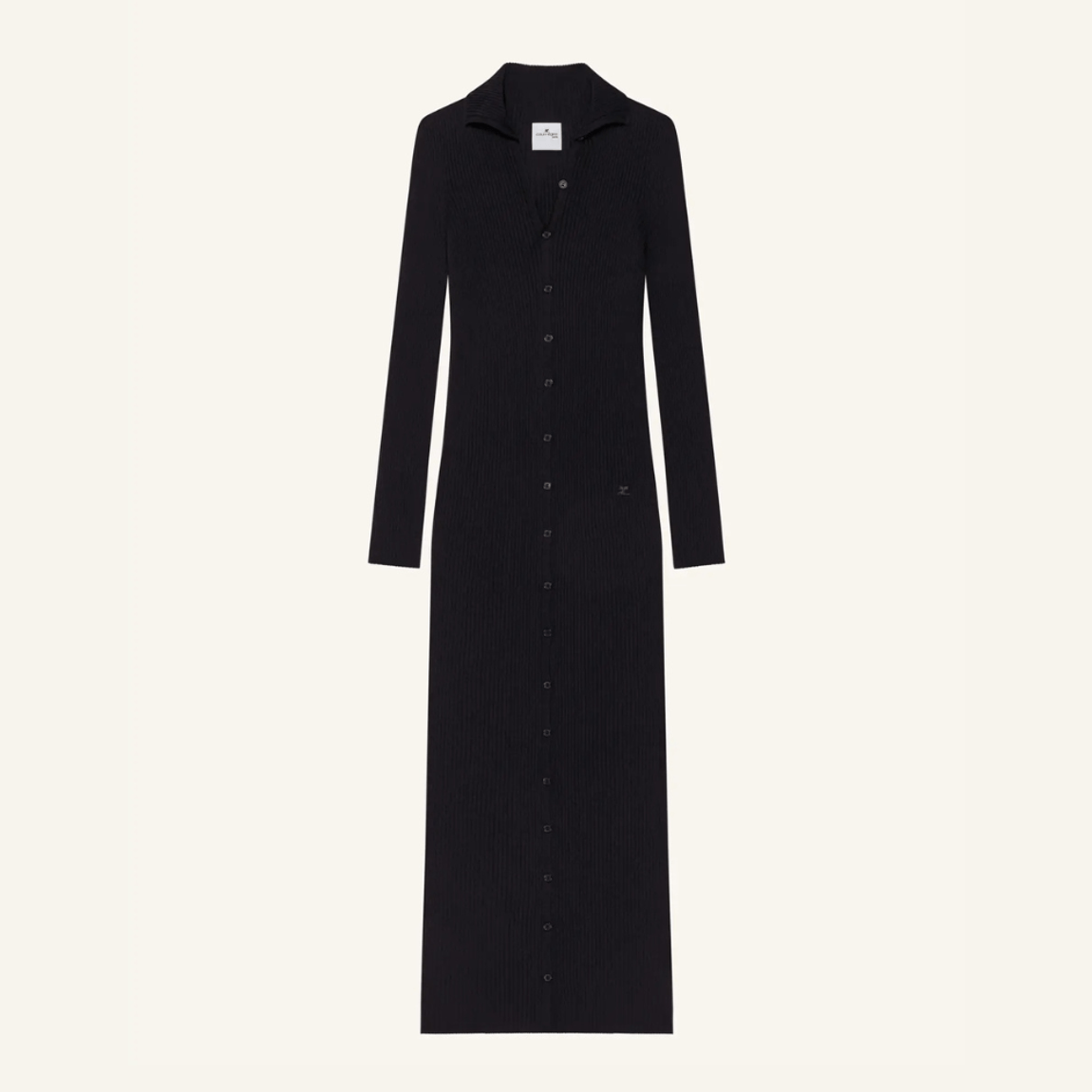 Vestido Longo Light Rib Cardigan Courrèges