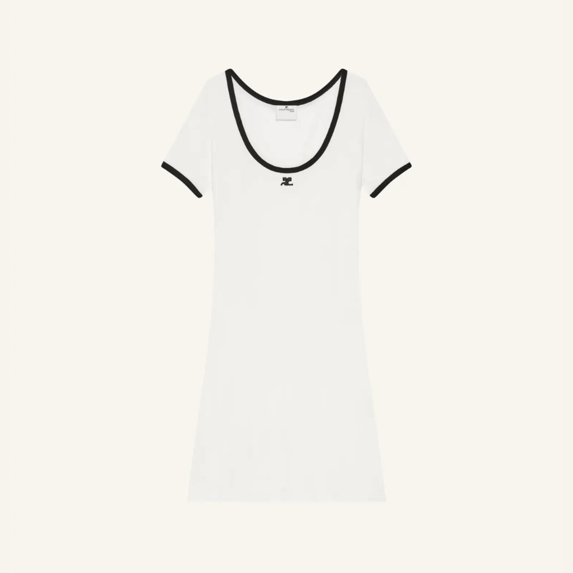 Vestido Mini Holistic Contrast Courrèges
