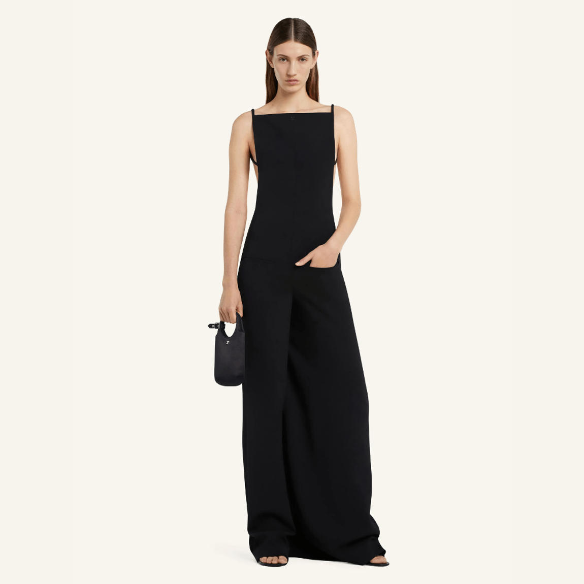 Vestido Infinity Crepe Allover Courrèges