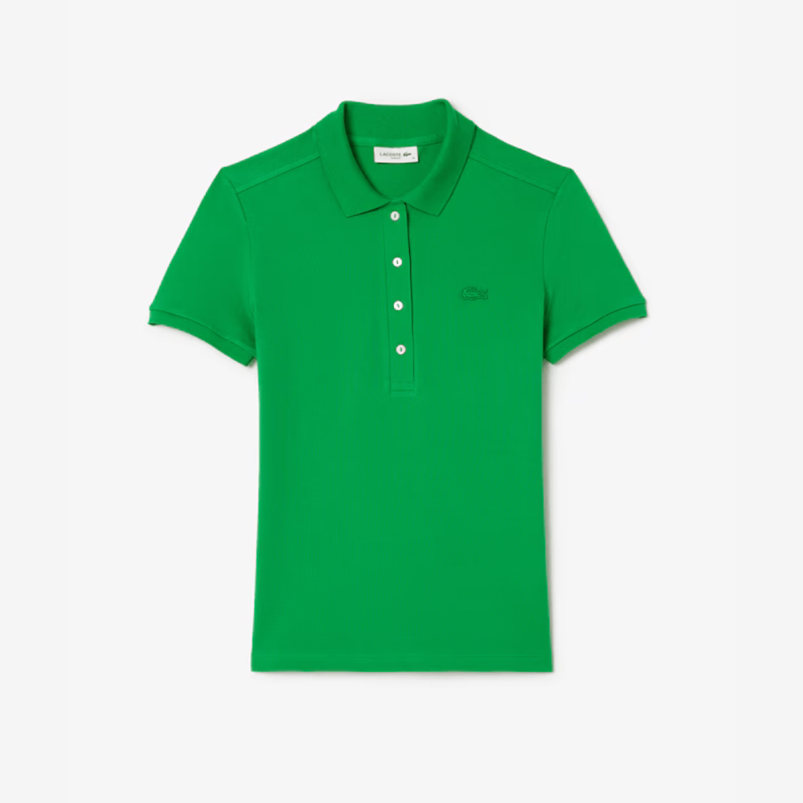 Polo Slim Fit Com Botão Lacoste