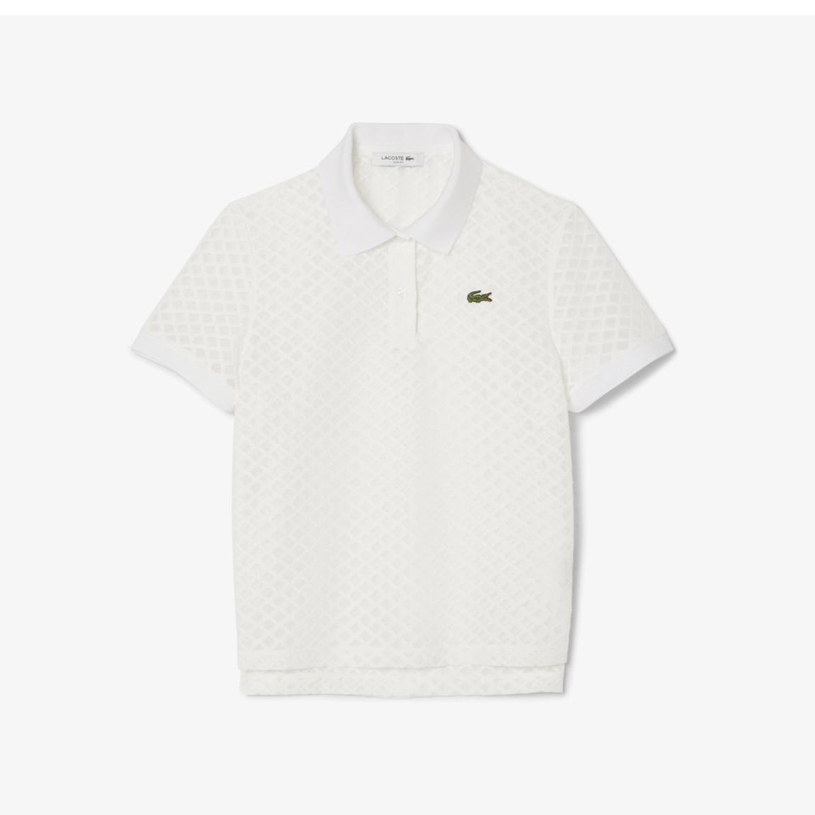 Polo Renda Transparência Lacoste