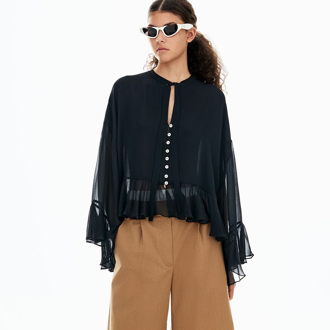 Camisa Georgette Lua