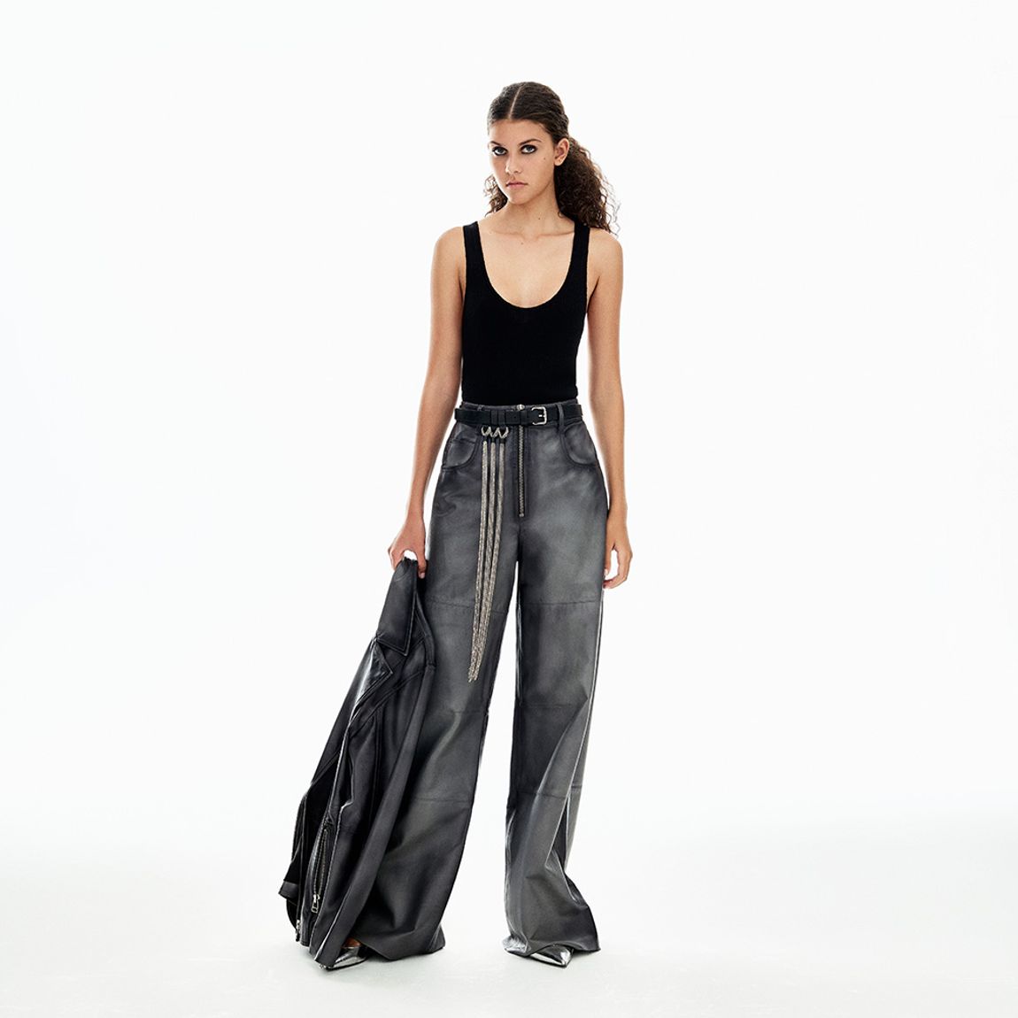 Calça Couro Spray Lea