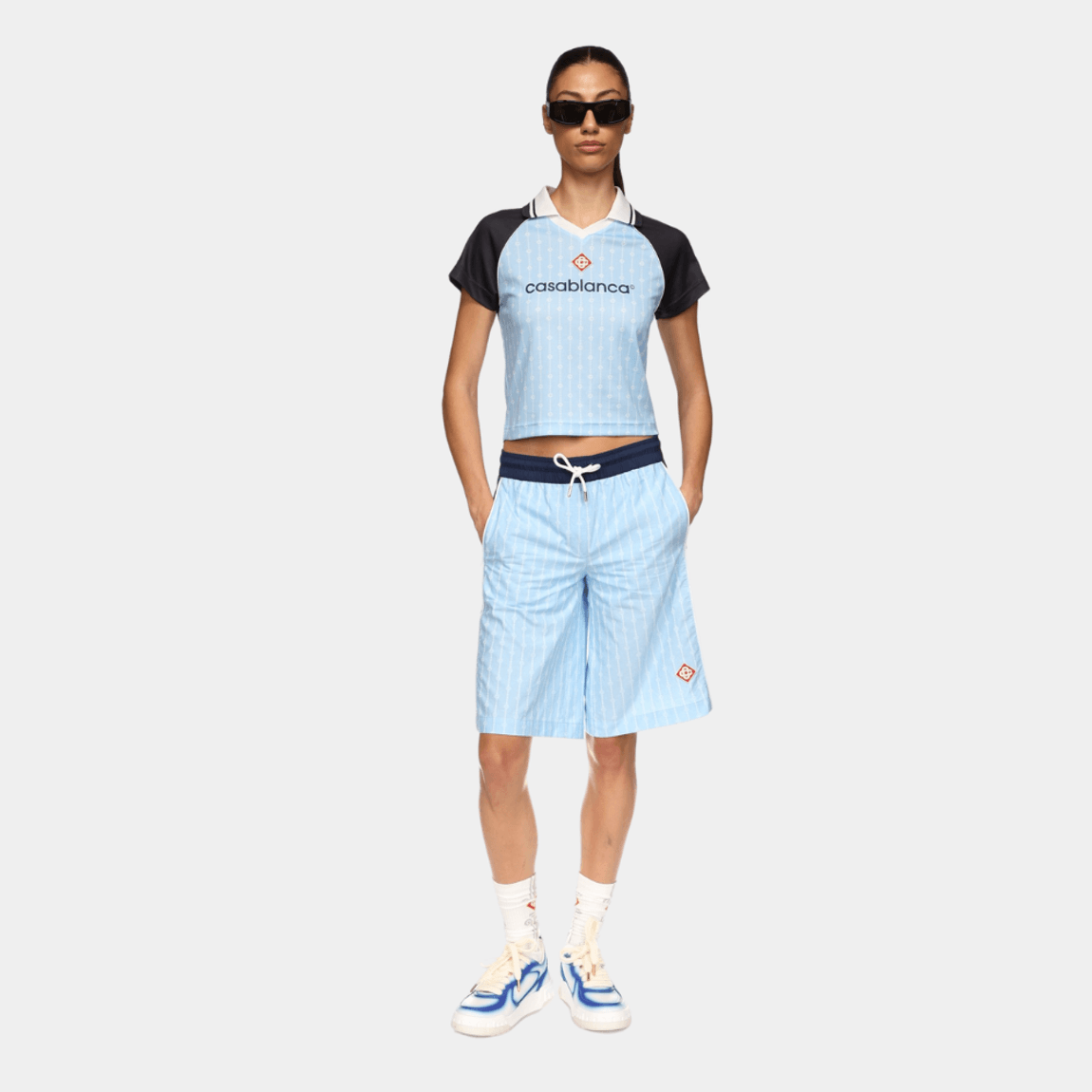 Blusa Pinstripe Laurel Football Casablanca