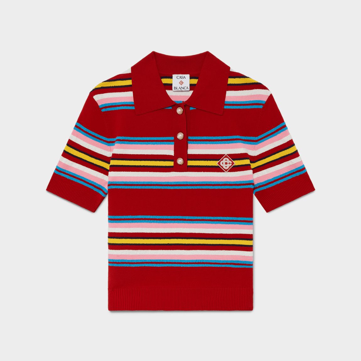 Blusa Polo Stripe Casablanca