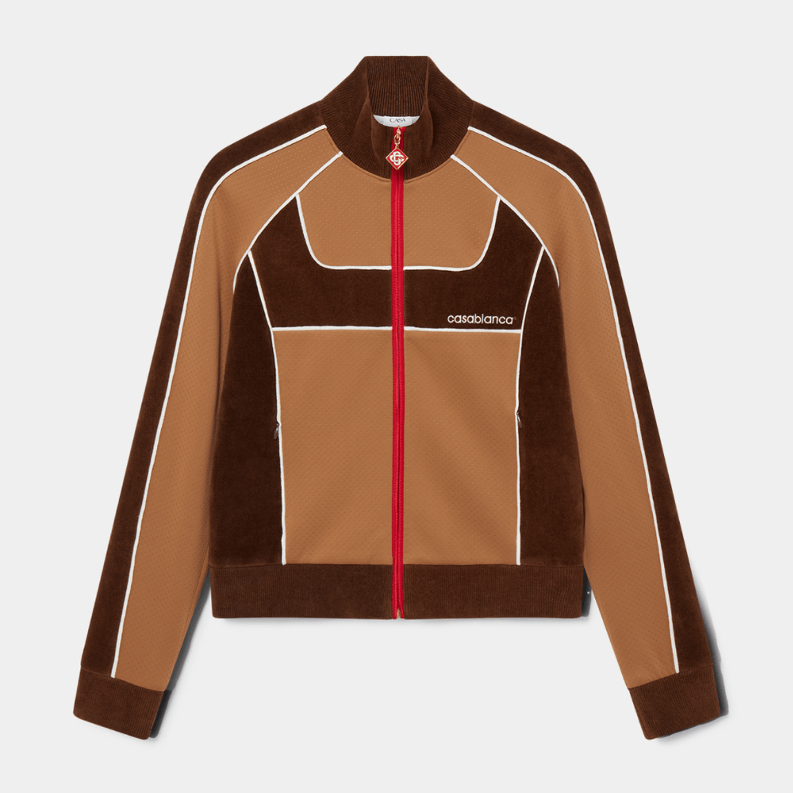 Jaqueta Chenille Panelled Track Jacket Casablanca
