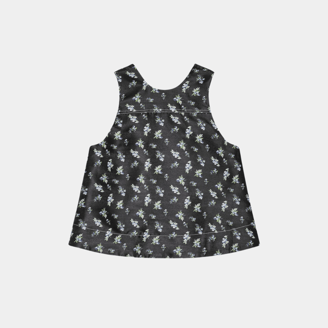 Blusa Floral Jacquard Sleeveless Ganni