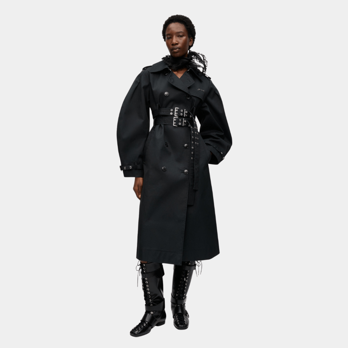 Trench Coat Bonded Cotton Ganni