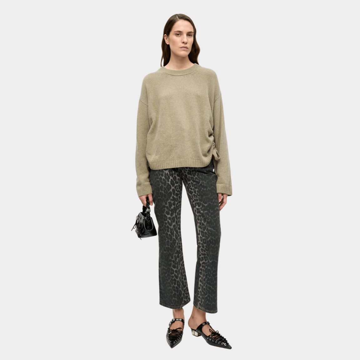 Suéter Future Wool Mix Oversized O-Neck Ganni