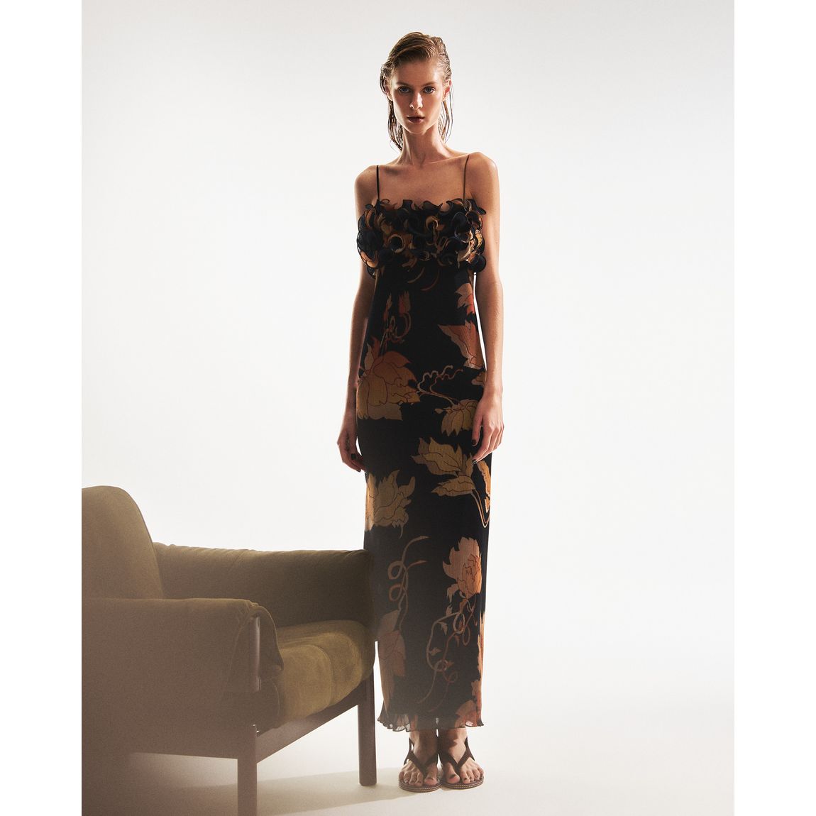 Vestido Plissado Lo de Lui