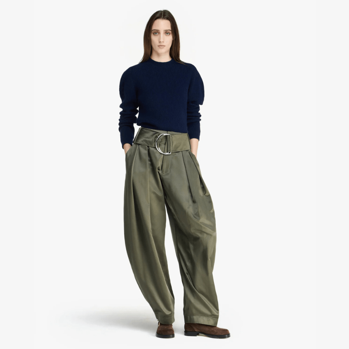 Calça Pleated d Ring Jw Anderson