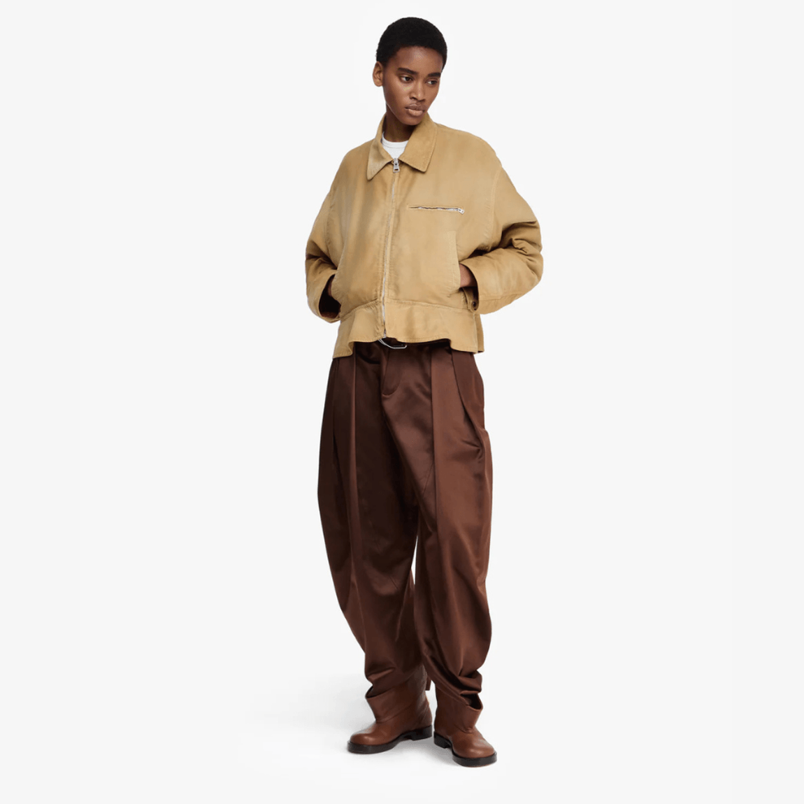 Jaqueta Curved Hem Workwear Jw Anderson
