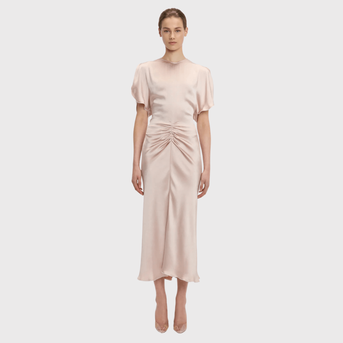 Vestido Elastico Cintura Gathered Waist Victoria Beckham