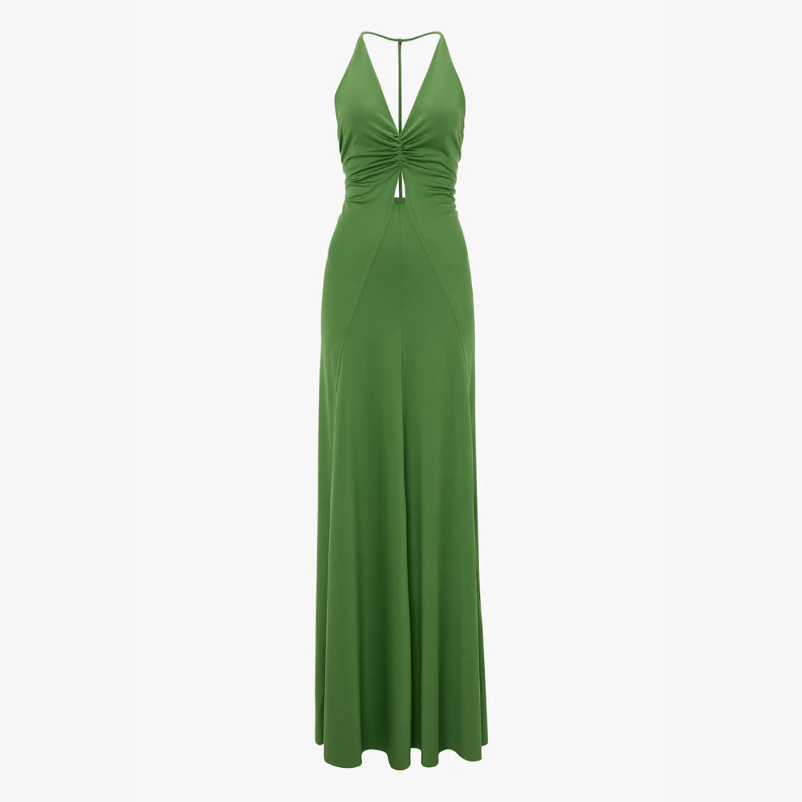 Vestido v Neck Cami Longo Victoria Beckham