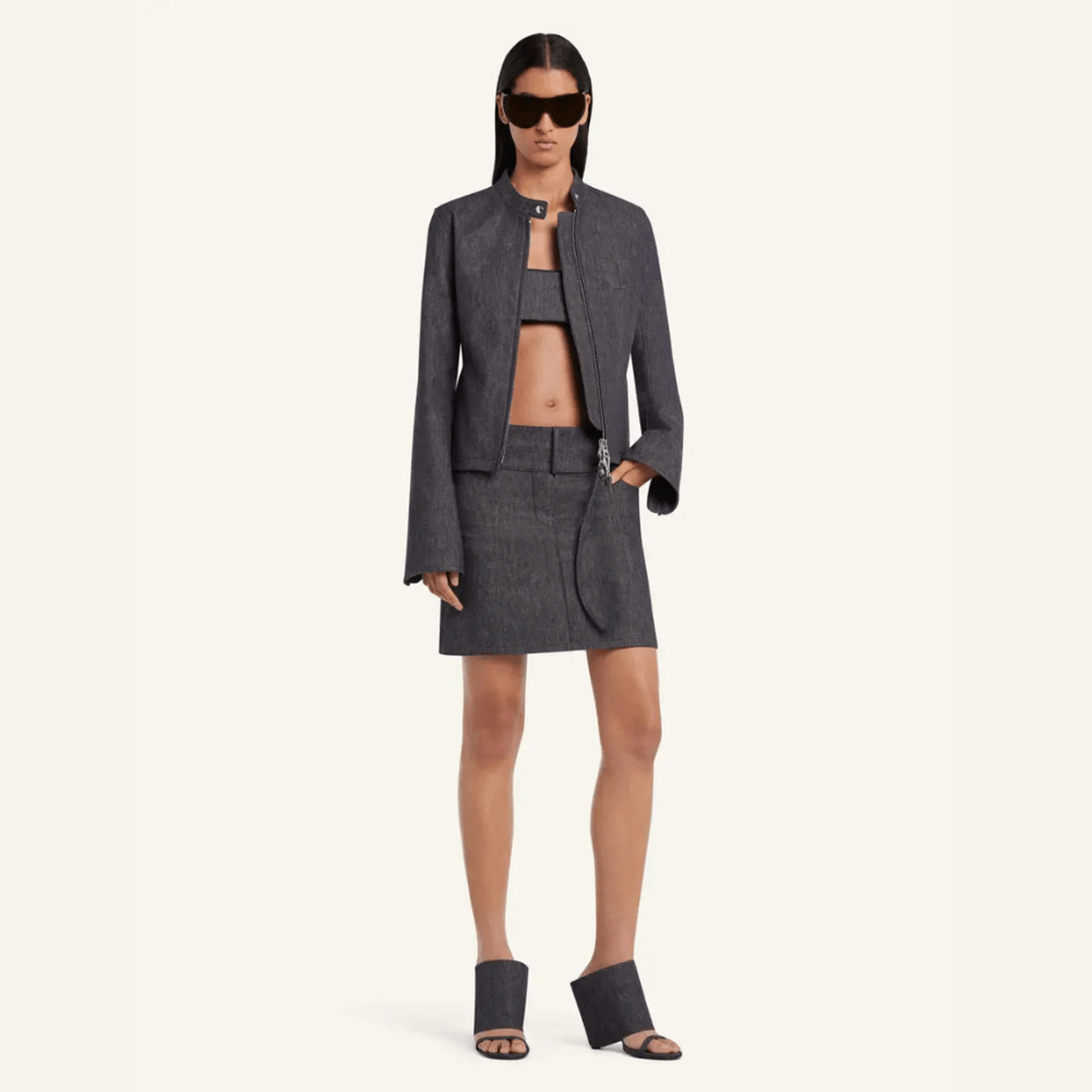 Jaqueta City Denim Courrèges