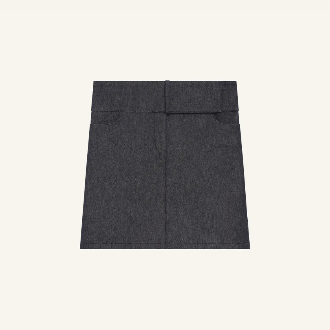 Saia Belted Denim Mini Courrèges