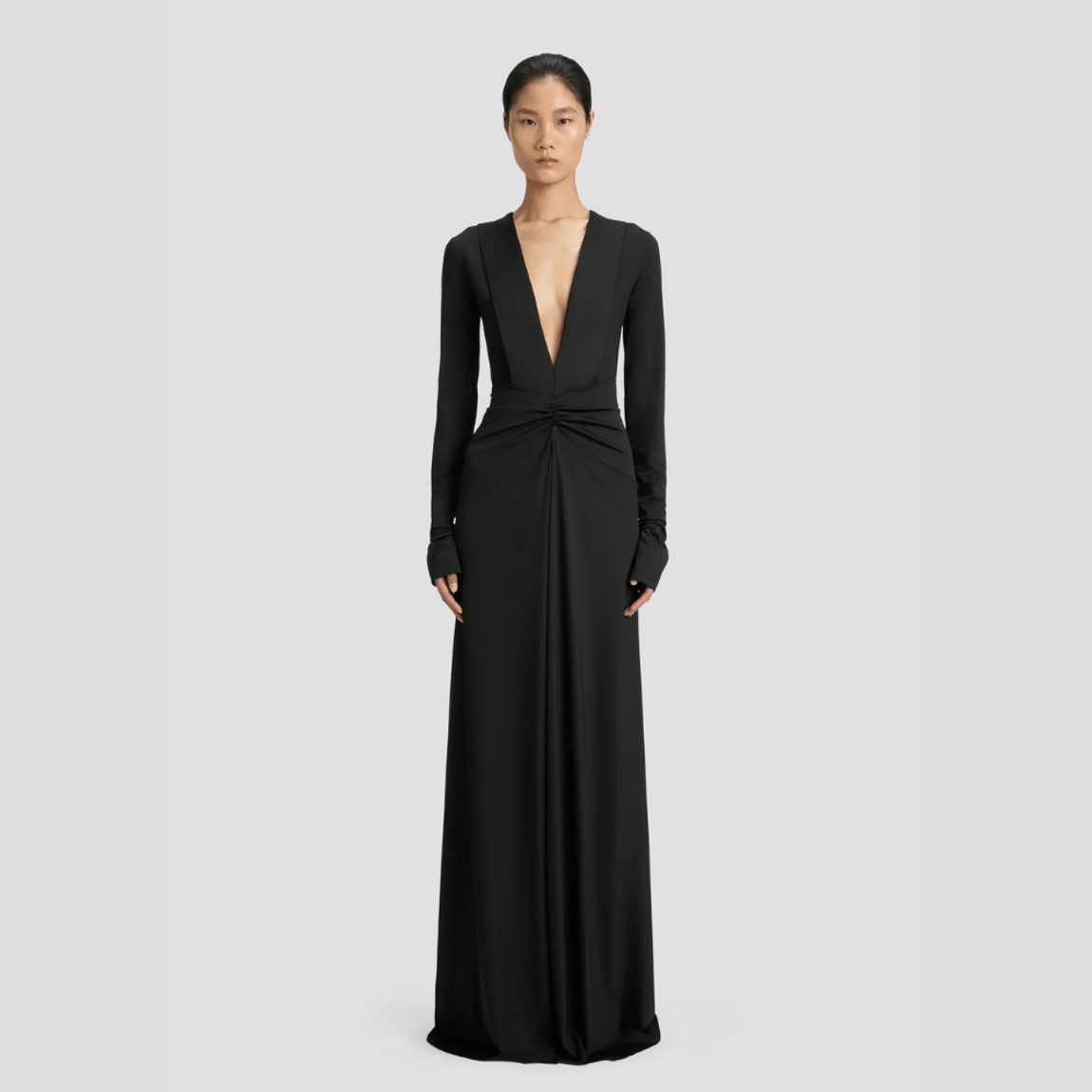 Vestido Sleeve Deep V-Neck Victoria Beckham