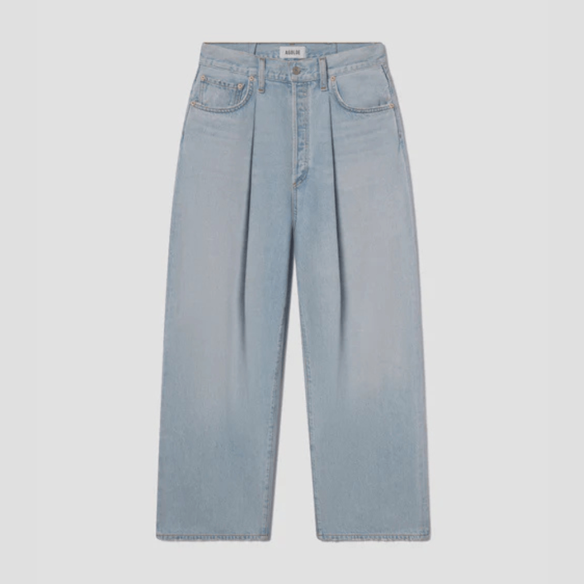 Calça Jeans Frankka Pleat Baggy Agolde